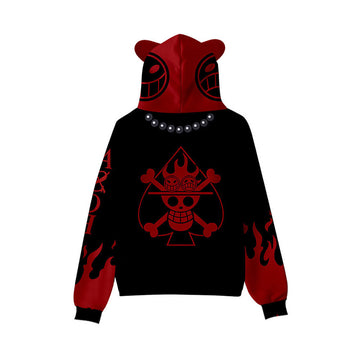 Anime One Piece Oreja De Gato Sudadera Cosplay Navidad Fiesta 3D Impreso Casual